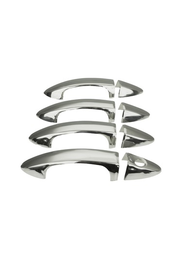 Ford Tourneo Courier Uyumlu 2023 Ve Üzeri Krom Kapı Kolu 4 Kapı Paslanmaz Çelik