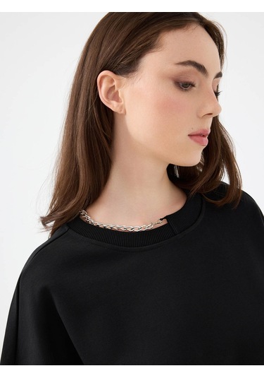 Loft Siyah Kadın Sweatshirt Lf2041676 Siyah