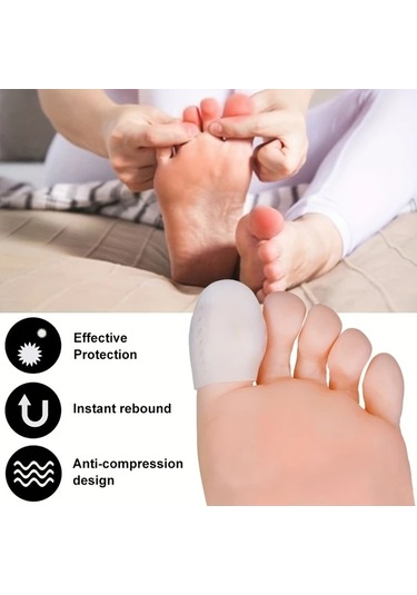 Fochsia M Sku Kapalı Ayak Başparmak Kılıfı Jel Koruma Tüpü Ayak Sağlığı