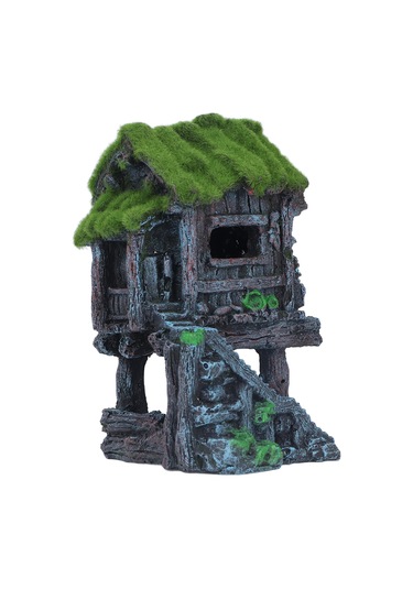 Maiyame Akvaryum Reçine Pavyonu Süslemeleri Canlı Gerçekçi Detaylar Güvenli Reçine Balık Tankı Pavyonu Dekorasyon İçin Peyzaj 30