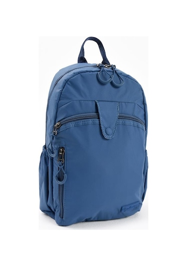 Unisex Sırt Çantası Paraşüt Kumaş Hafif Çok Cepli Yağmur İtici Kumaş 32 22 Cm 571 Collection Mavi