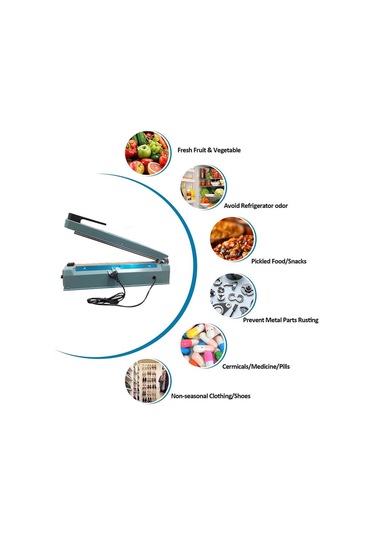 Psf-200 - 20cm Poşet Ağzı Kapama Yapıştırma Makinası - Metal Gövde + Yedek Tel Ve Teflon