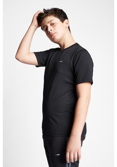 Lescon Siyah Çocuk Kısa Kollu T-Shirt 23S-3298-23N