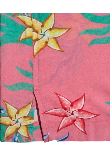 Anemoss Mercan Desenli %100 Viskon Yumuşak Nefes Alabilir Kumaşlı Erkek Gömlek Çok Renkli