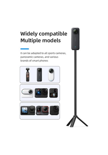 Moveevo 50cm Siyah Esnek Bracket: Alüminyum & 43 Silikon, 1/4 Vida Bağlantısı, Esnek Bükülebilir, Tripod Ve Cihaz Tutucuları İçin Uyumlu