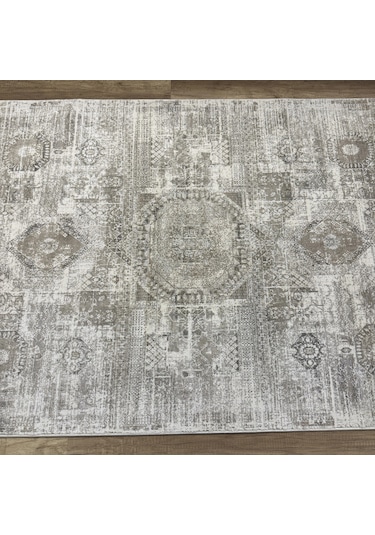 Luxess Halı Roma 1129 Bej Modern Salon Halısı Bej Gri