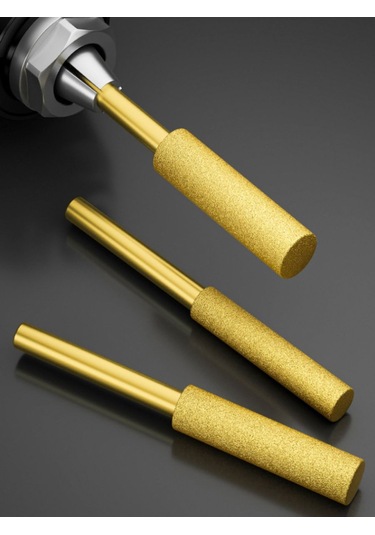 Maiyame 6 Adet Titanyum Kaplı Gritli Uçlar - Benzinli Ve Motorlu Testere Zincirlerini Taşlamak İçin 4mm, 4.8mm, 5mm Boyutları