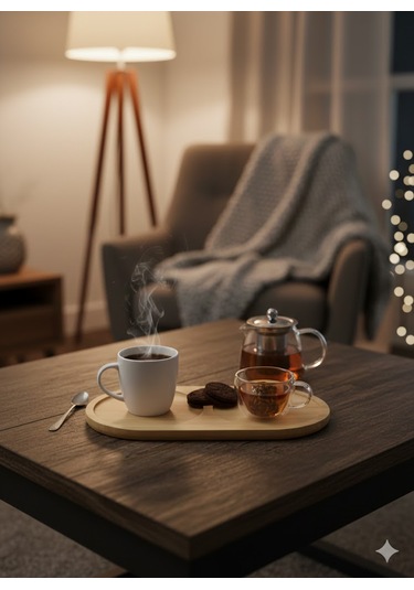 Bambu Yağdanlık Altlığı - Minimalist Ve Çok Yönlü Bambu Oval Altlık Açık Kahverengi