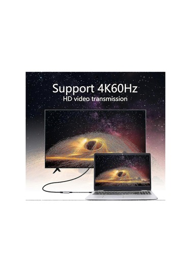 Altın Kaplama Usb-c - Mini Displayport Adaptörü 4k 60hz 3d Desteği Usb 3.1 Tip C Dişi - Mini Dp Dişi Hd