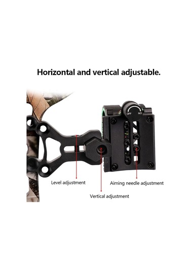 Bileşik Yay 5 İğneli Görüş Alüminyum Alaşımlı Işık Hedefleyen