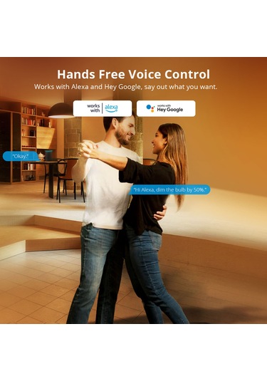 Wezone Akıllı Wifi Ampul - Rgb Led, Ses Kontrolü, Zamanlayıcı, Grup Yönetimi, E27