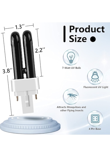 Monyee Çiftliklerde 20-50 M² Alanda Elektrikli Uv Işıklı Sinek Öldürücü Lambası 0.5 Kg, Hediyelik Kutuda