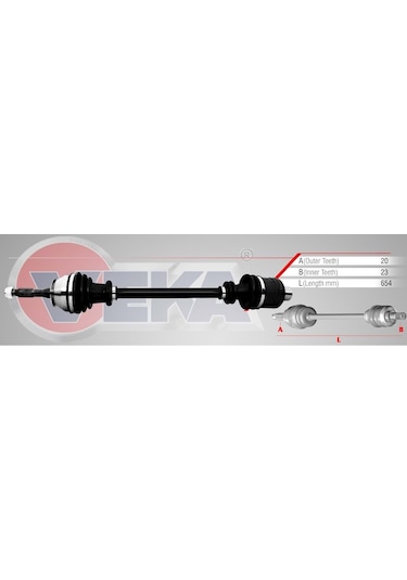 Renault R12 Toros Ön Komple Aks Sağ Sol Adet Veka 7701348085