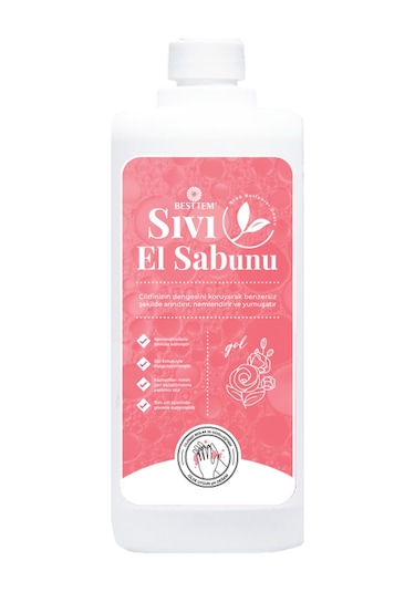 Besttem Gül Sıvı El Sabunu 1 L