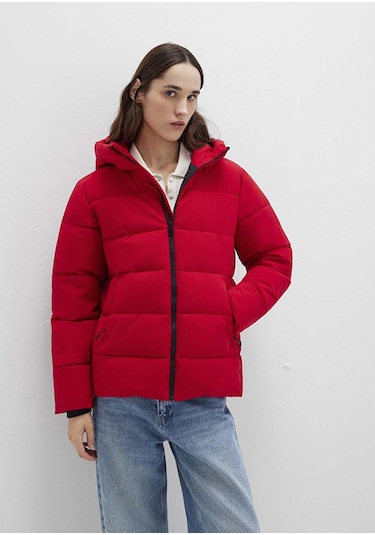 Mavi Kırmızı Kadın Mont M1110704-90367 Kırmızı