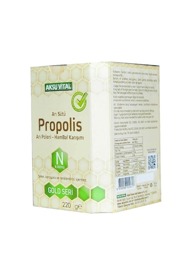 Arı Sütü Propolis Polen Bal Karışımı 220 Gr