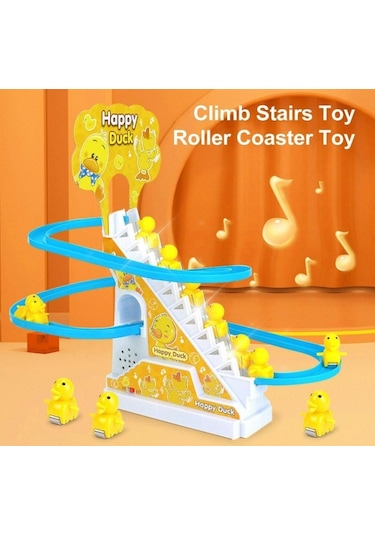 Babydoor Happy Duck 3 Ördekli Pilli Merdiven Sesli Eğitici Oyuncak