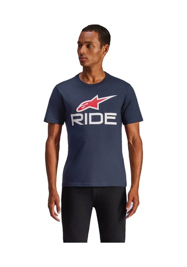 Alpinestars Rıde 4 Csf Tişört Mavi Beyaz Kırmızı