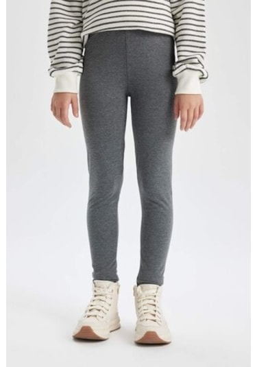 DeFacto Kız Çocuk Tayt B7786A8NSAR162 Antrasit