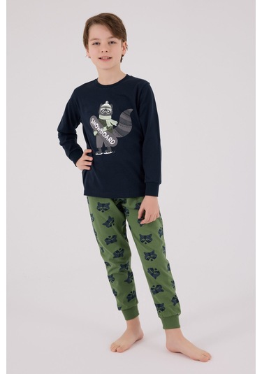 Rolypoly Erkek Çocuk Lacivert Pijama Takımı Rp3668-c-v1
