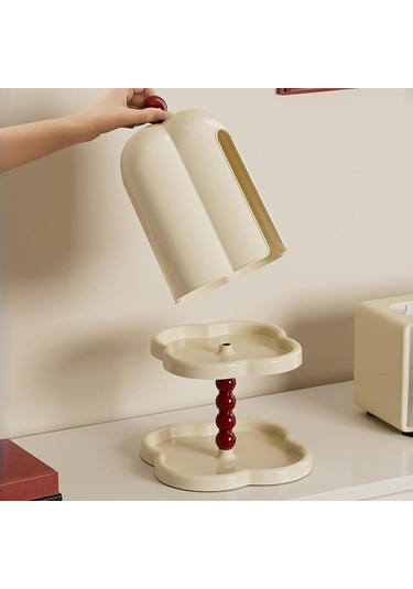 Homyl Tepsili Mendil Kutusu Kağıt Dağıtıcısı Ev Beyaz