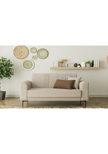 Rio İkili Koltuk Krem