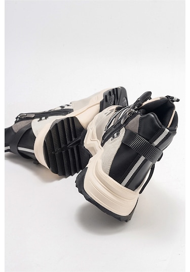 Luvishoes Clara Buz Siyah Kadın Spor Bot Buz Gri - Siyah