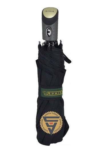 Bsm April A-216G Unisex Tam Otomatik  Şemsiye Siyah