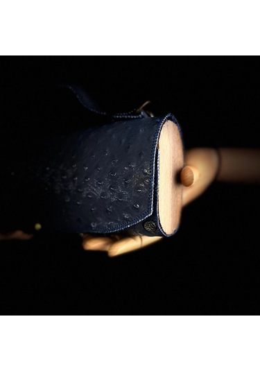 Hakiki Deri, El Yapımı Bayan Çanta, Bayan Cüzdan Larissa V36 Lacivert