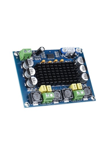 120w+120w İki Kanallı Stereo Ses Güçlendirici Kartı, Dc 12-26v, %90 Verimlilik, Dıy Hoparlör Sistemi İçin