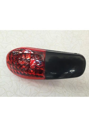 Bisiklet 8 Sesli Işıklı Siren Korna Kırmızı - Siyah