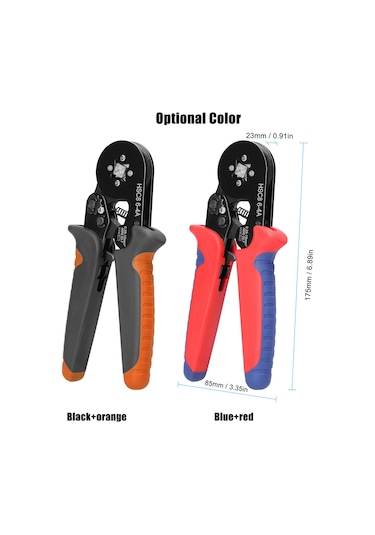 Hsc8 6-4 0.25-10m Awg23-7 Ferrule Krimp Aleti Seti Yüksek Sertlikte Krimp Pense