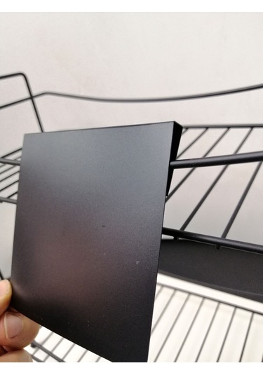 10 Adet Silinebilir Siyah Etiket 10 x 10 CM Tel Raflar 8 Mm Kalınlık