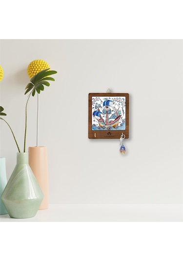 Anadoliamağazacılık Çini Serisi Kalyon 2 Seramik Dekoratif Askılık Diğer