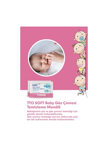 Tto Soft Baby Göz Çevresi Temizleme Mendili