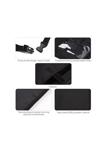 Yifomall Dayanıklı 600d Polyester Araç Organizatörü - Siyah, Hafif Ve Pratik 54.5x46cm