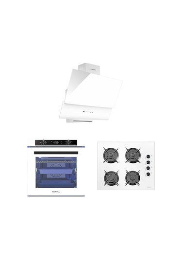 Luxell Platinium Set 88 L Dijital Fırın OC88 Ocak 835 Davlumbaz