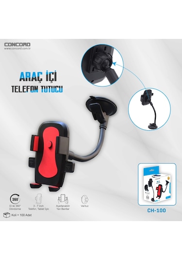 Concord C-100 Araç İçi Telefon Tutucu