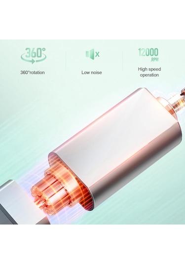 Yifomall Portatif Şarjlı Makyaj Fırçası Temizleme Makinesi - 3 Hız Ayarlı, 5 Farklı Kapak İle