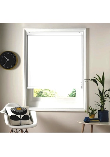 Beyaz Karartma Blackout Stor Perde Altı Düz