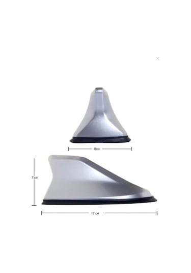 Tiger Marketing Alfa Romeo 164 Uygun Balina Shark Anten Köpek Balığı Anten Silikonlu Gri