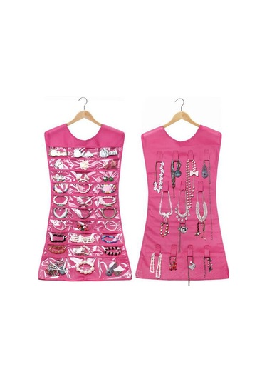 Elbise Şeklinde Takı Organizeri - Pembe - Mapı-435240 Renkl