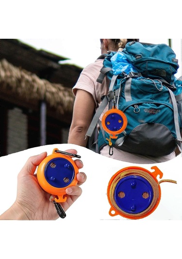 Ganzhoushop Turuncu Genişletilebilir Çamaşır İpi, 10m, Taşınabilir, Sarma Önleyici, Seyahat, Açık Hava, Banyo, Kamp, Açık Hava, Bahçe Veya Seyahat İçin Çamaşır İpi Çok Renkli