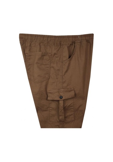 Kargo Cepli 100 Kilo-180 Kilo Arası Için Uygun Erkek Büyük Beden Gabardin Pantolon Taba Kargo Cepli 100 Kilo-180 Kilo Arası Için Uygun Erkek Büyük Beden Gabardin Pantolon Taba