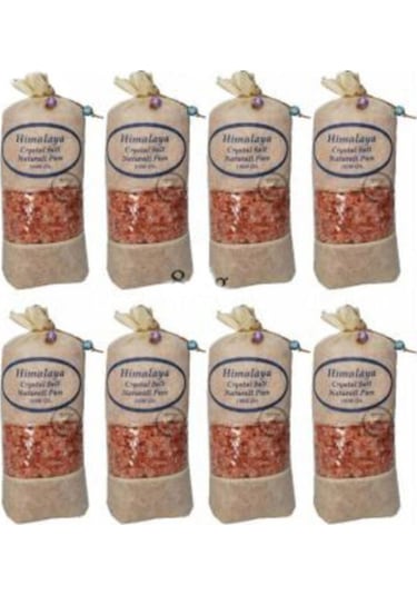 Tuzu Iri Tane Granül Pembe Renk 8 Kg. 8 Adet Bez Torbada
