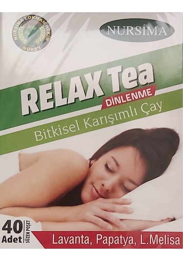 Nursima Relax Tea Bitkisel Karışımlı Süzen Poşet Çay 40 x 2.25 G