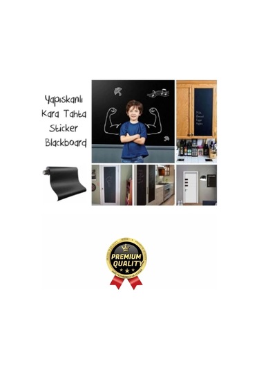 Özel Üretim Öğrenci Yazılabilir Silinebilir Yapışkanlı Büyük Boy Tahta Sticker Blackboard Rulo Pano Çok Renkli