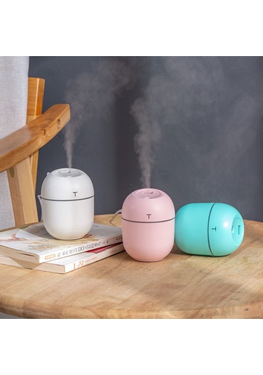 Skycity Usb Sürekli Buharlandıran Ev Ofis Araç Kullanıma Uygun 2 Seviye Buhar 5-10 Saat Süre 100g Hafif Sessiz İşleyen Beyaz Nemlendirici