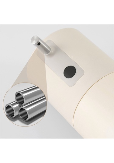 Anjiexun Otomatik Köpük Sabunluk Şarj Edilebilir Temassız Köpük Bej