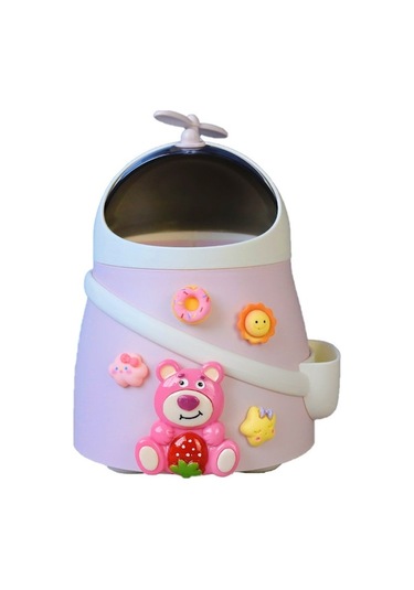 Yaratıcı Ve Sevimli Masaüstü Çöp Kovası Pembe Pembe